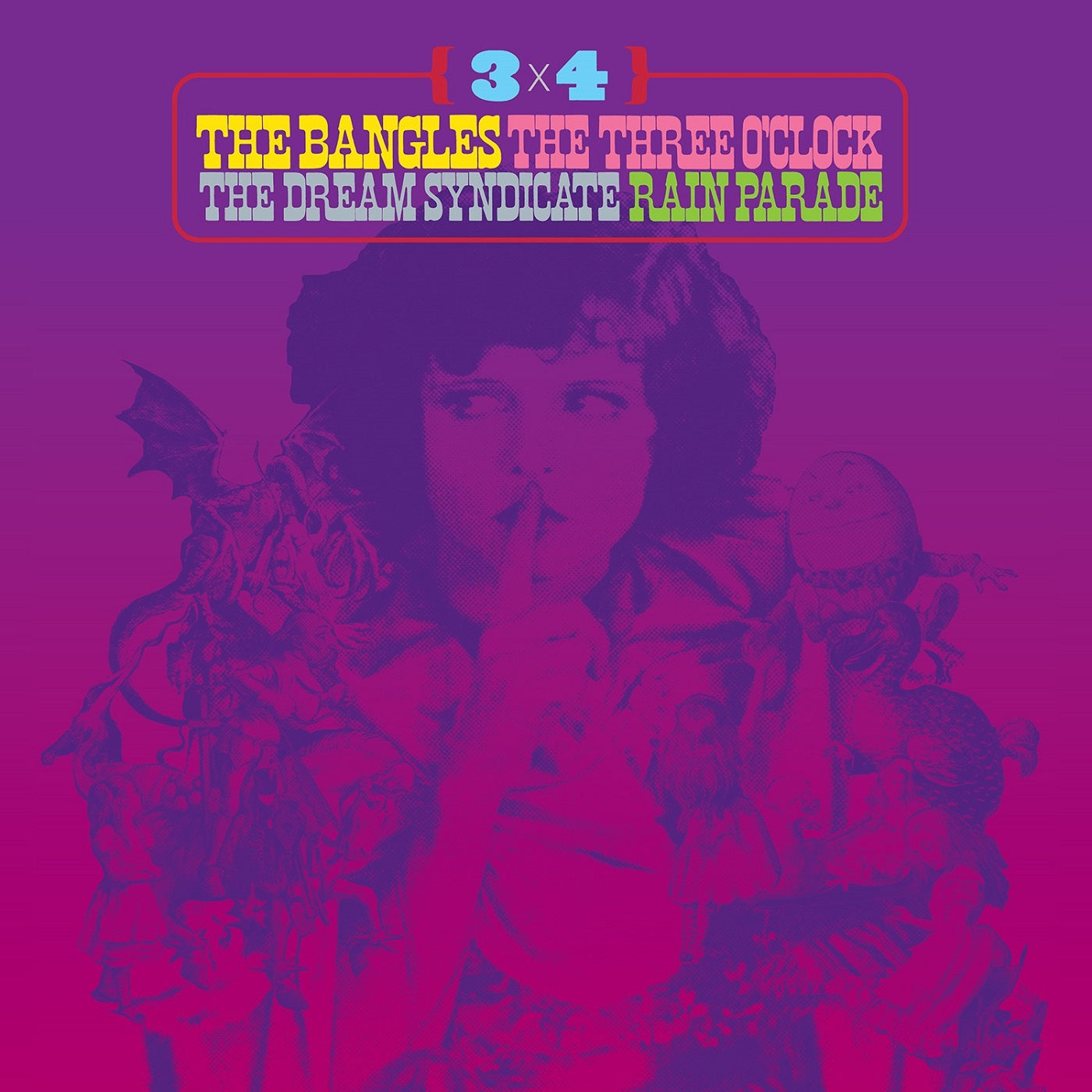 Various Artists | 3 x 4: The Bangles, The Three O'Clock, The Dream Syndicate, Rain Parade | Vinyl