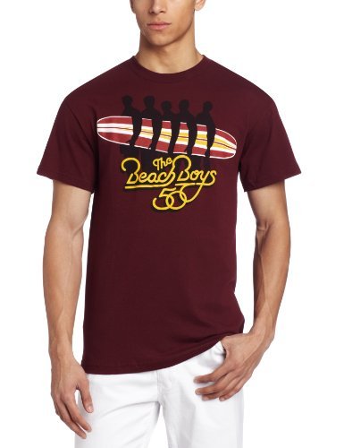 Beach Boys - The Beach Boys Surfboard Men'S T-Shirt, Maroon, Large | Apparel