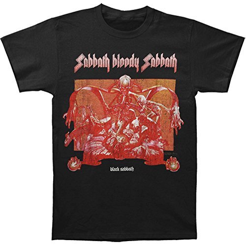 Black Sabbath - Black Sabbath Sabbath Bloody (Distressed) Men'S T-Shirt, Black, Medium | Apparel