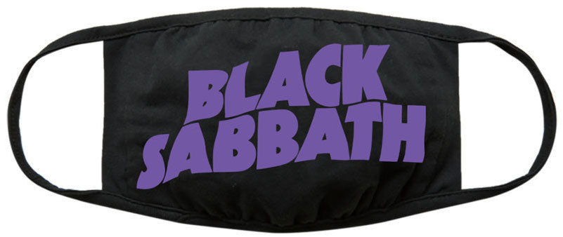 Black Sabbath Wavy Logo Face Covering - Black Sabbath Wavy Logo Face Covering | Apparel