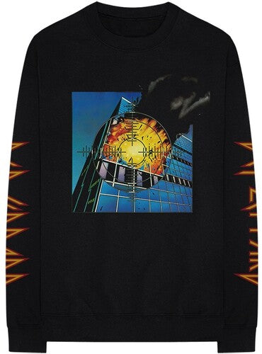 Def Leppard - Pyromania Black Unisex Long Sleeve T-shirt Large | Apparel