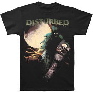 Disturbed - Men'S Disturbed Creepin Coffin T-Shirt, Black, Medium | Apparel