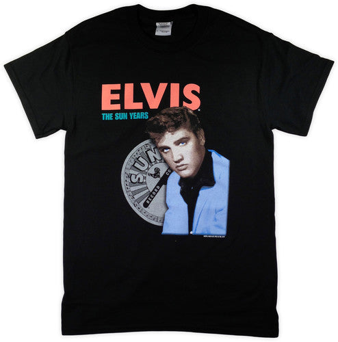 Elvis Presley - The Sun Years Black Unisex Adult Short Sleeve Tee Shirt(Large) | Apparel