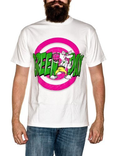 Green Day - Green Day Rat Men'S T-Shirt, White, Medium | Apparel