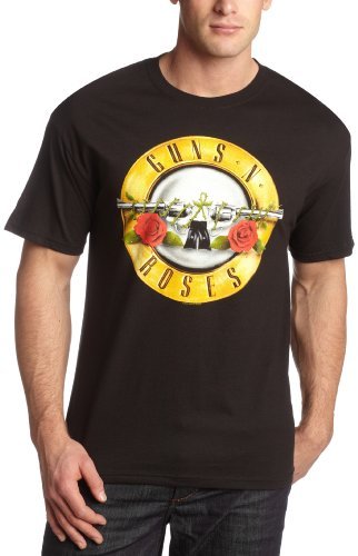 Guns N Roses - Men'S Guns N Roses Bullet T-Shirt,Black,X-Large | Apparel