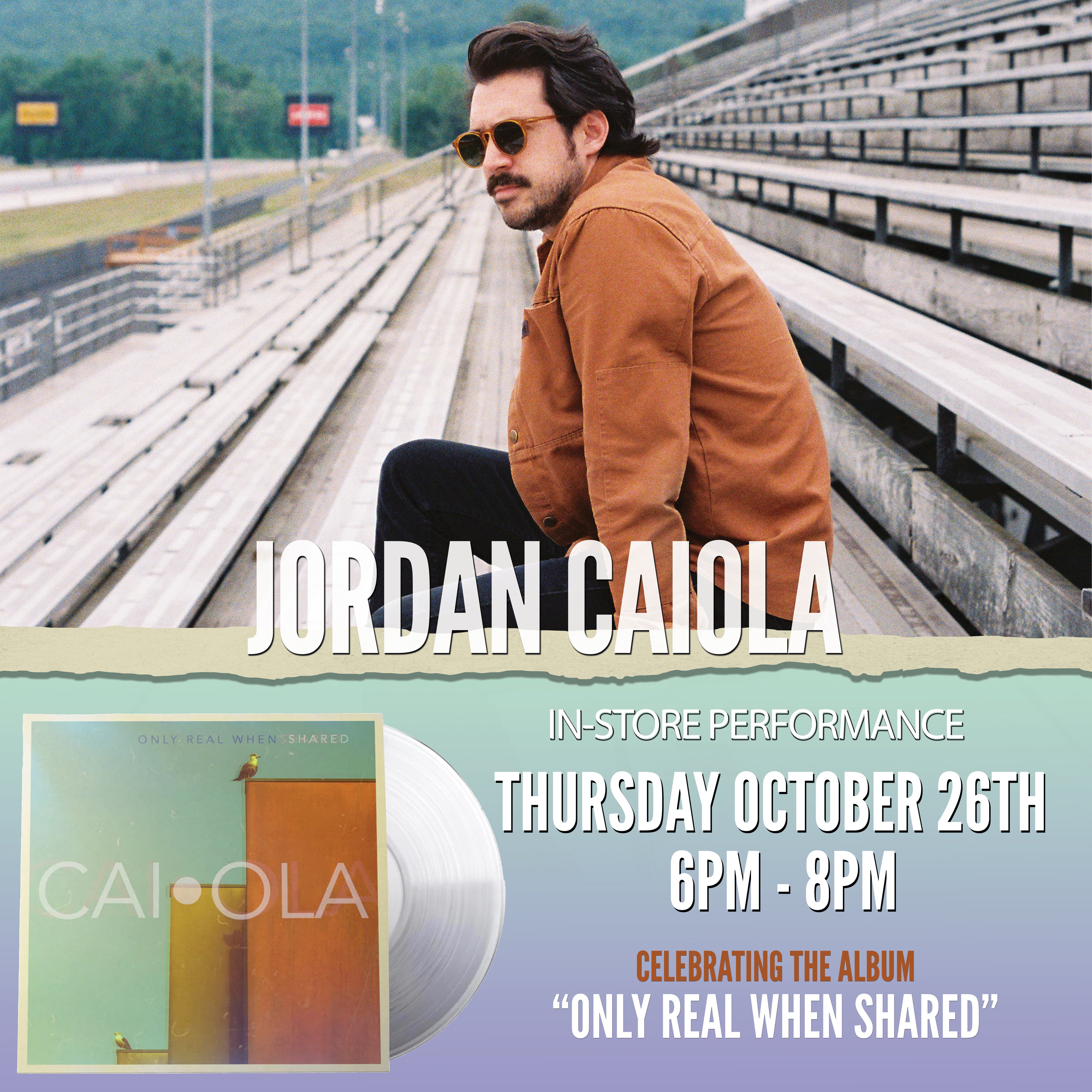 Caiola | Only Real When Shared | Compact Disc
