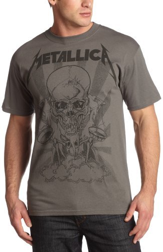 Metallica - Men'S Metallica "Pushed Boris" T-Shirt, Charcoal, Medium | Apparel