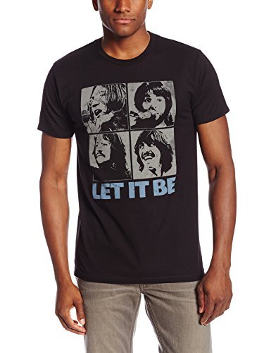 The Beatles - Men'S Beatles Let It Be T-Shirt ,Black , Large | Apparel