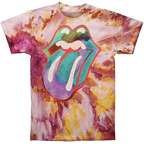 The Rolling Stones - Rolling Stones Tongue Tie-Dye Ss Tee Small | Apparel