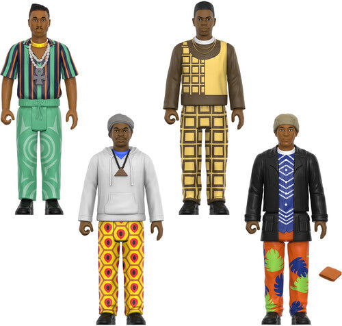 A Tribe Called Quest | Super7 - A Tribe Called Quest - ReAction Figures Wv1 - People's Instinctive Travels and the Paths of Rhythm 4-Pack (Large Item, Action Figure) | Action Figure