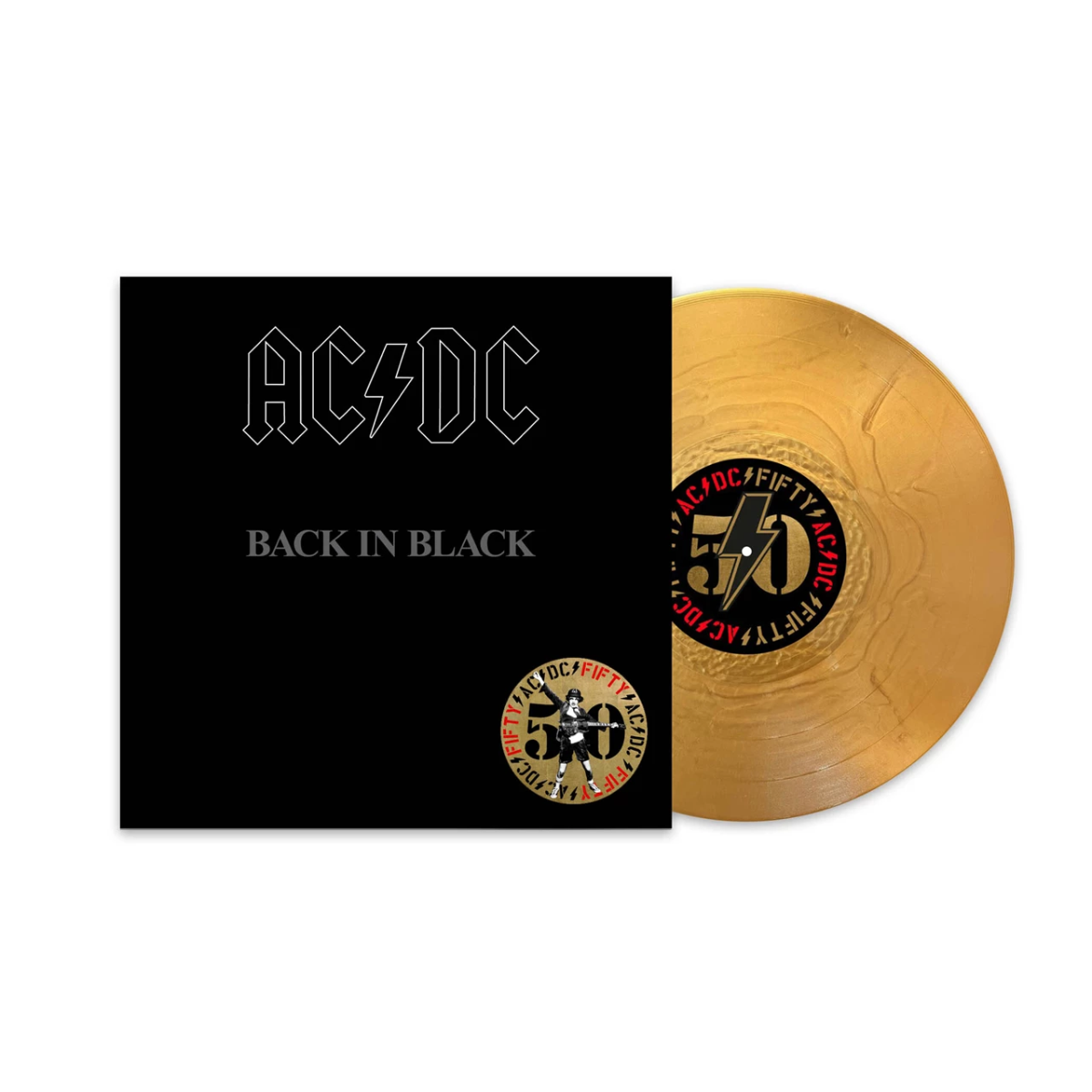 AC/DC - Back In Black (50th Anniversary Edition, Gold Color Vinyl) | Vinyl