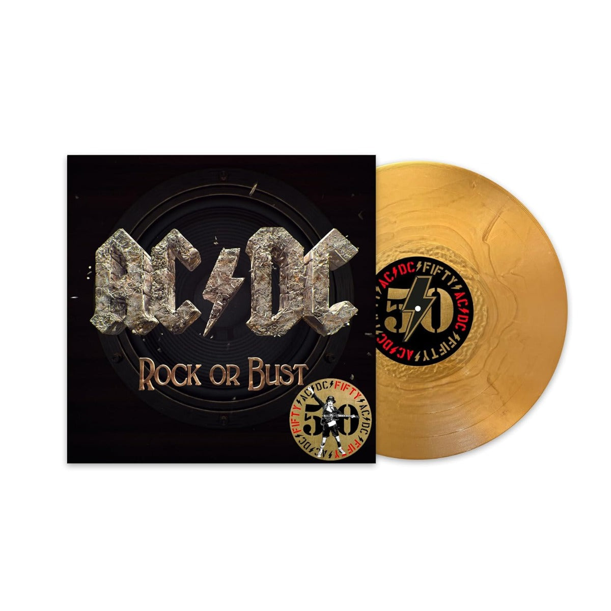 AC/DC - Rock Or Bust (50th Anniversary Edition, Gold Color Vinyl) | Vinyl