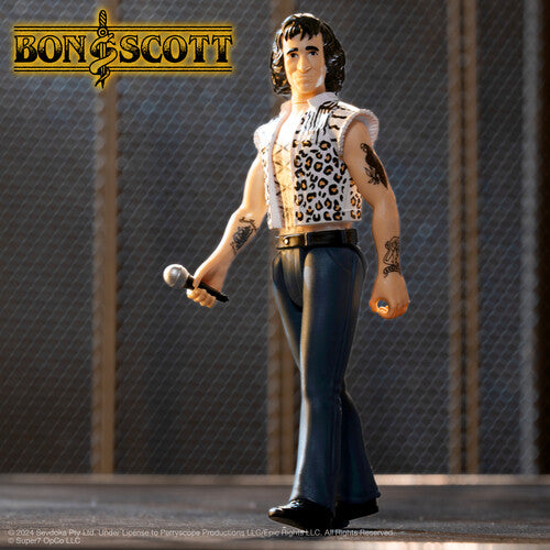 AC/DC | Super7 - AC/DC - ReAction Figures - Bon Scott (High Voltage) (Collectible, Figure, Action Figure) | Action Figure