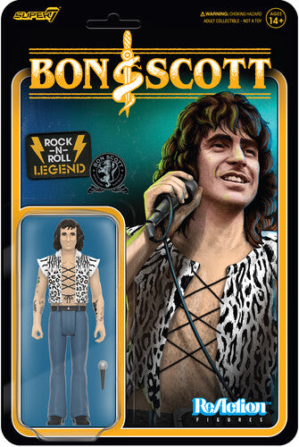 AC/DC | Super7 - AC/DC - ReAction Figures - Bon Scott (High Voltage) (Collectible, Figure, Action Figure) | Action Figure