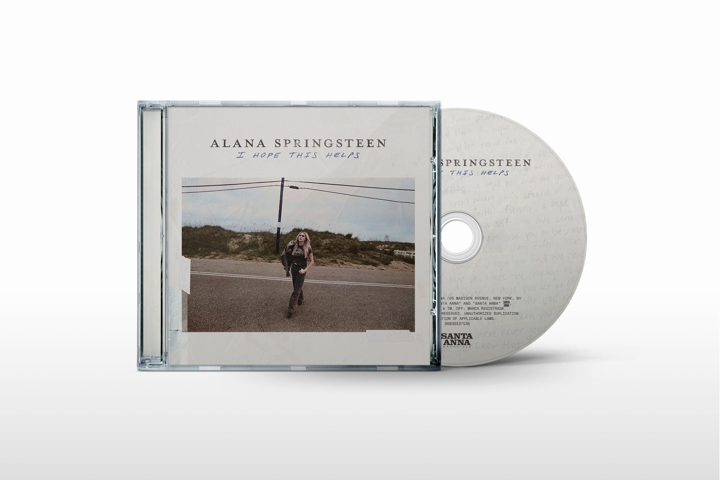 Alana Springsteen - I Hope This Helps (Signed CD) | CD