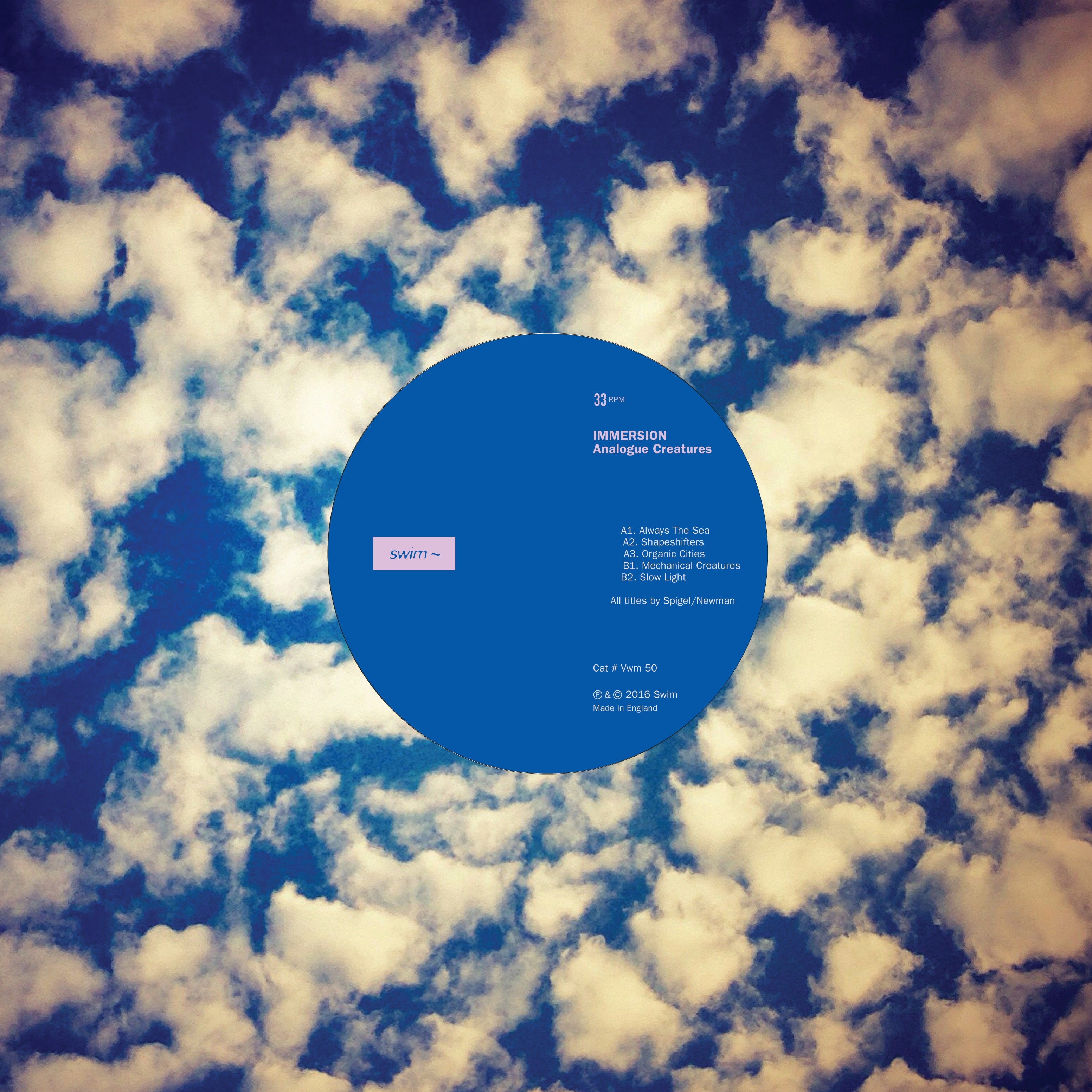 Immersion - Analogue Creatures - 10" | Vinyl