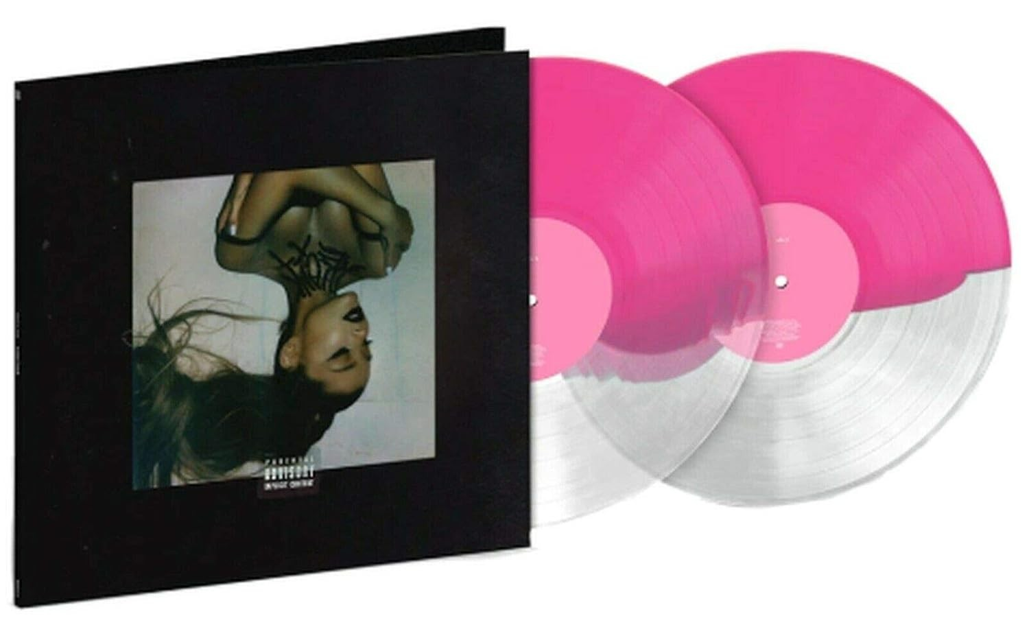 Ariana Grande thank u, next レコード ピンクジャケ Ariana Grande - Thank U, Next (Limited Edition, Pink & Clear Split Col