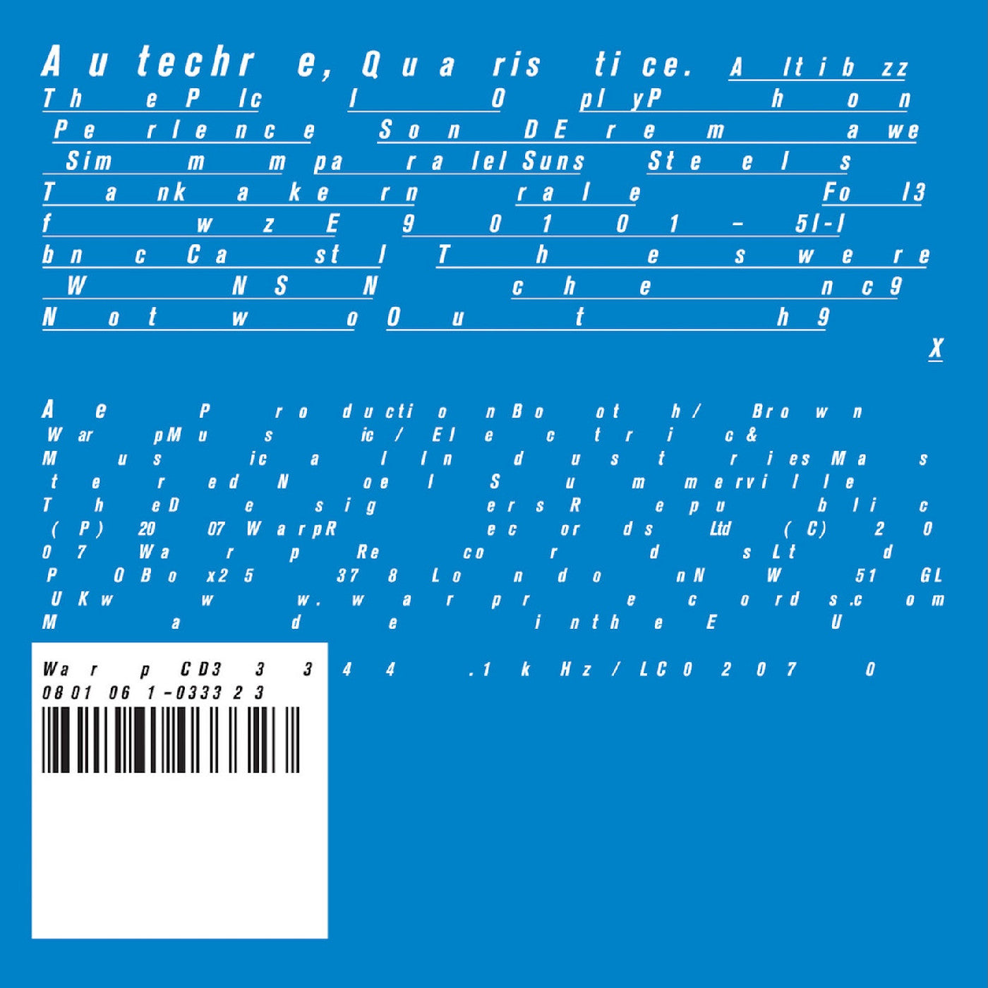 Autechre - Quaristice | Vinyl