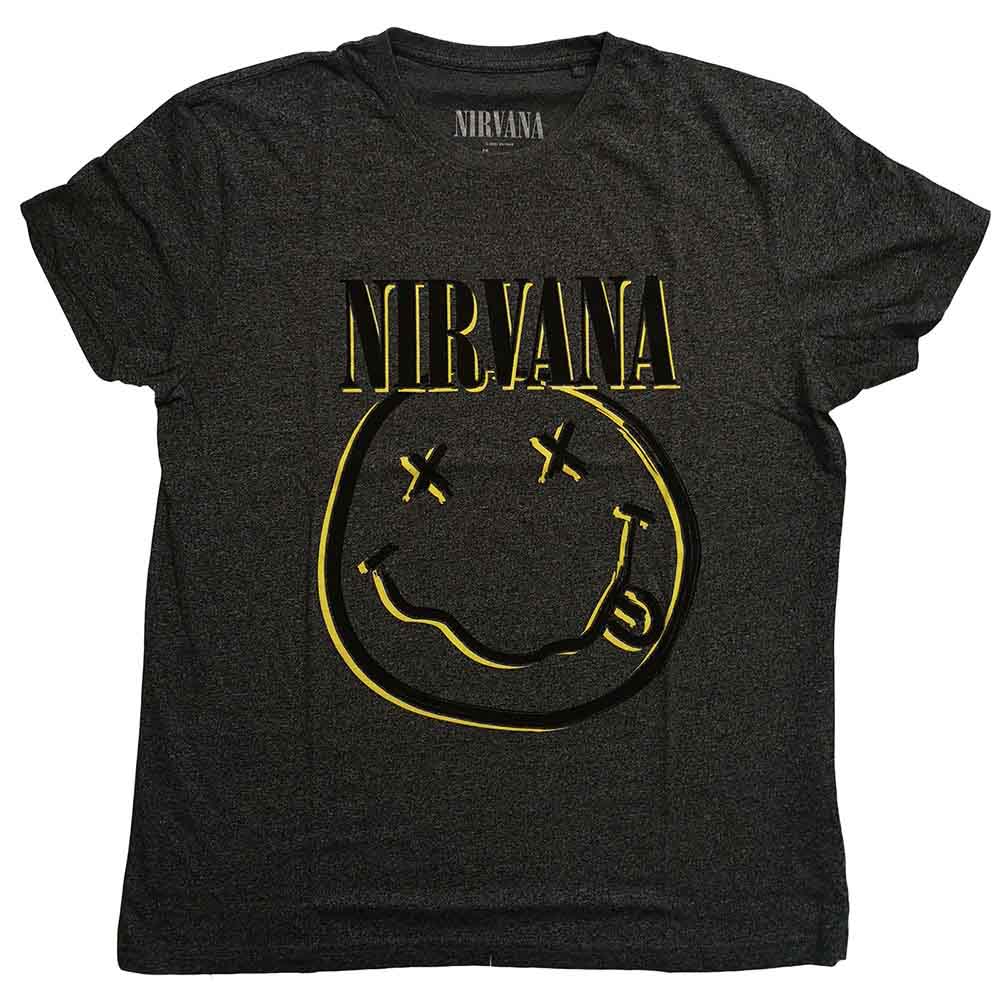 Nirvana - Inverse Happy Face | Black, Grey