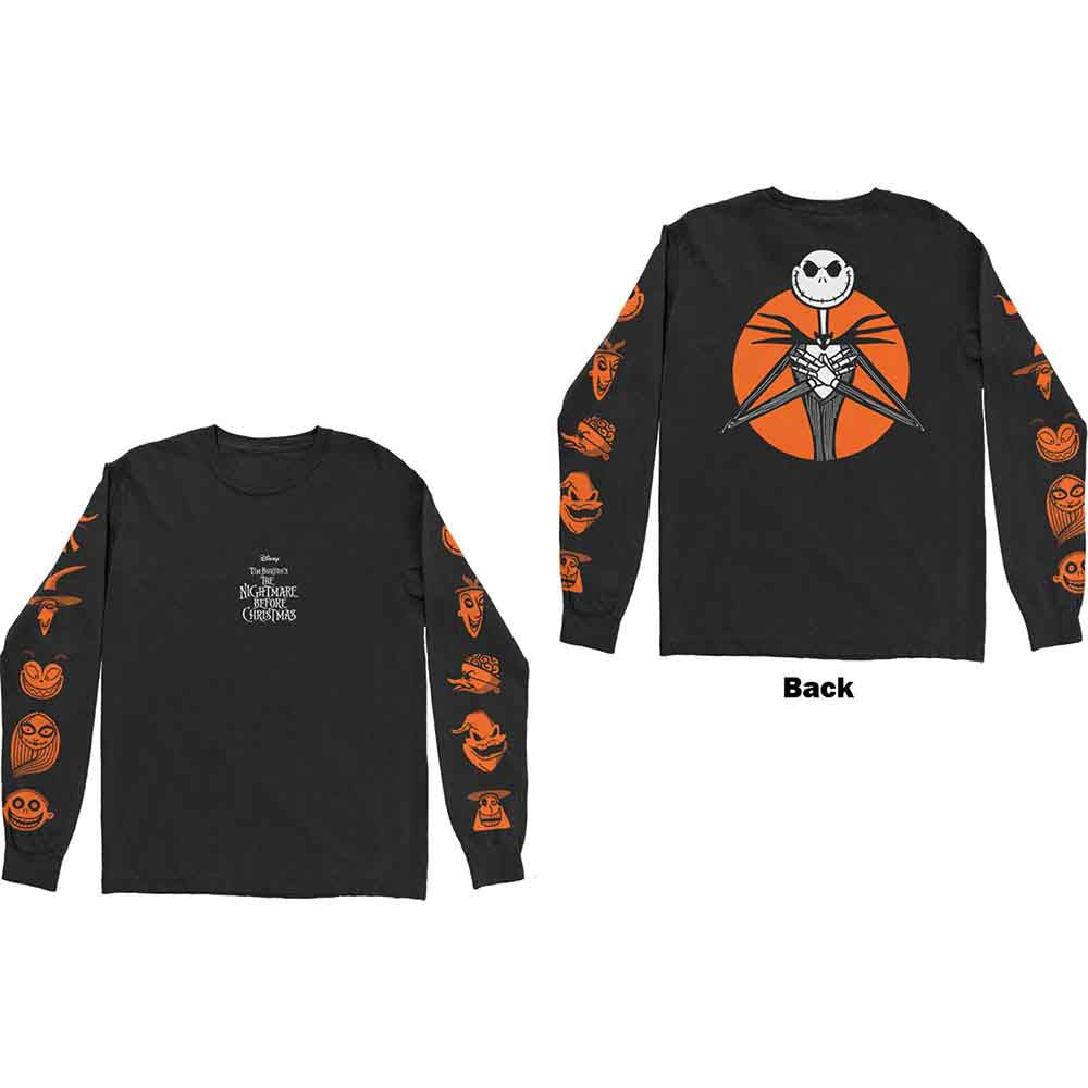 Disney - The Nightmare Before Christmas All Characters Orange | T-Shirt Black