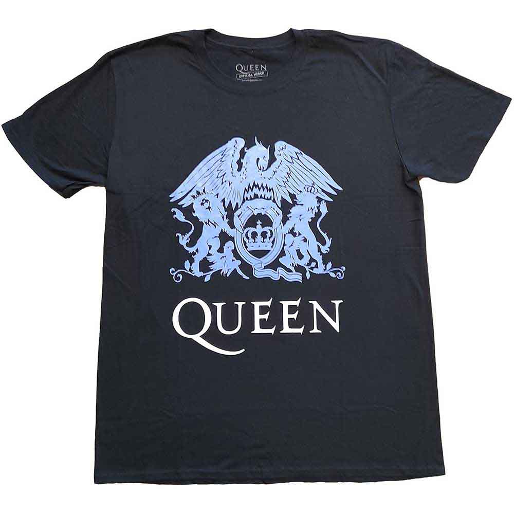 Queen - Blue Crest | T-Shirt Black