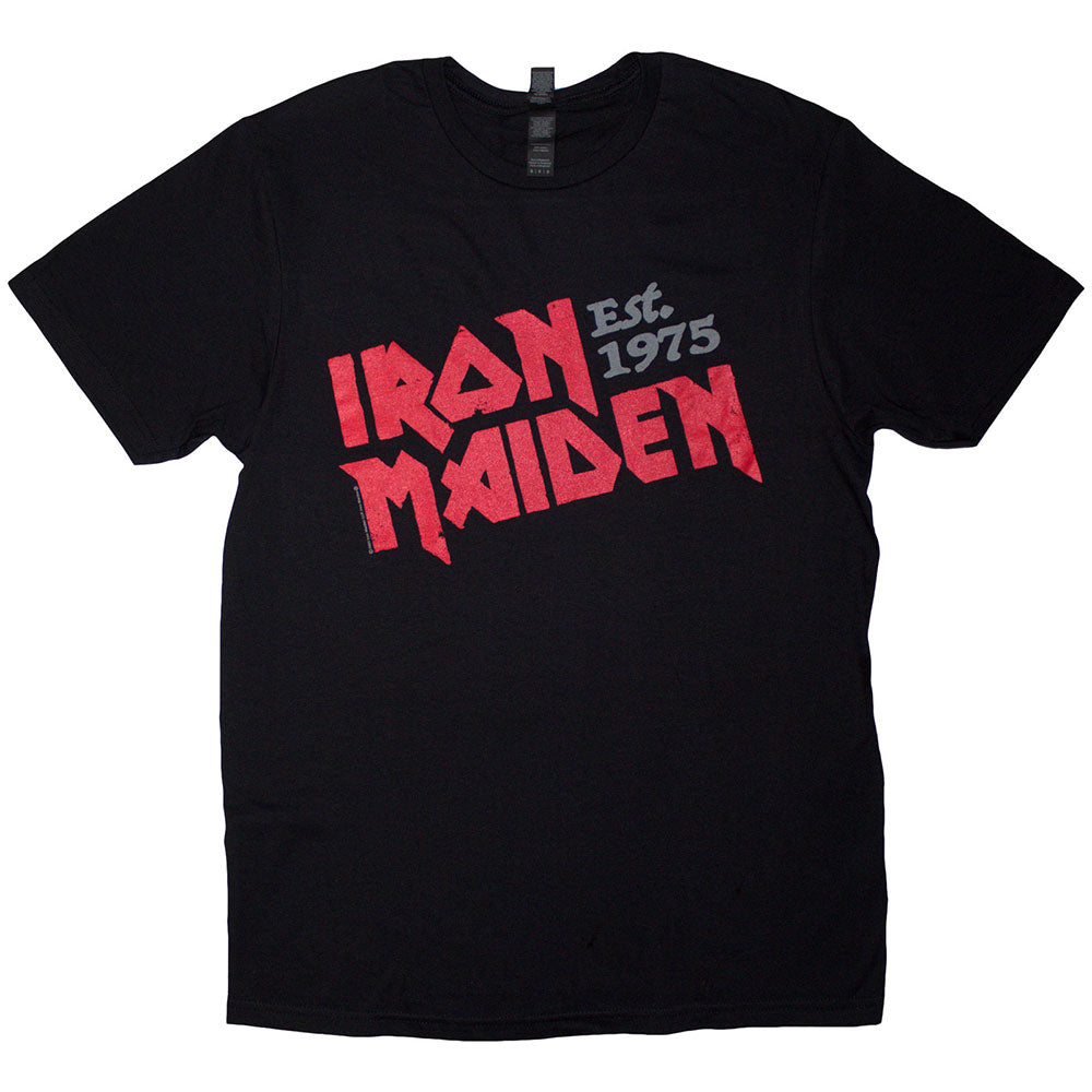 Iron Maiden | Est. 1975 Slanted Logo | Black