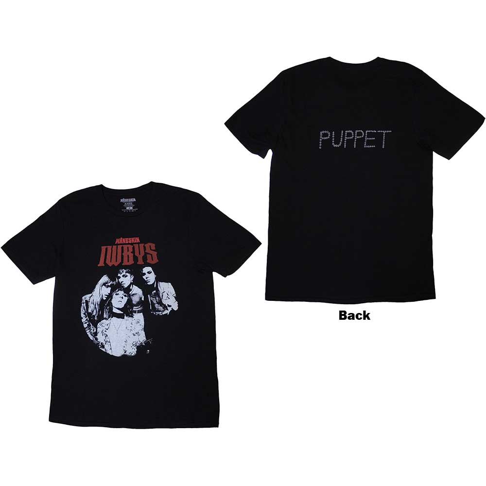 Maneskin - I Wanna Be Your Slave B&W Photo | T-Shirt Black