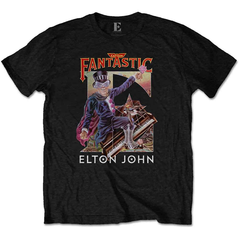 Elton John - Captain Fantastic | T-Shirt Black