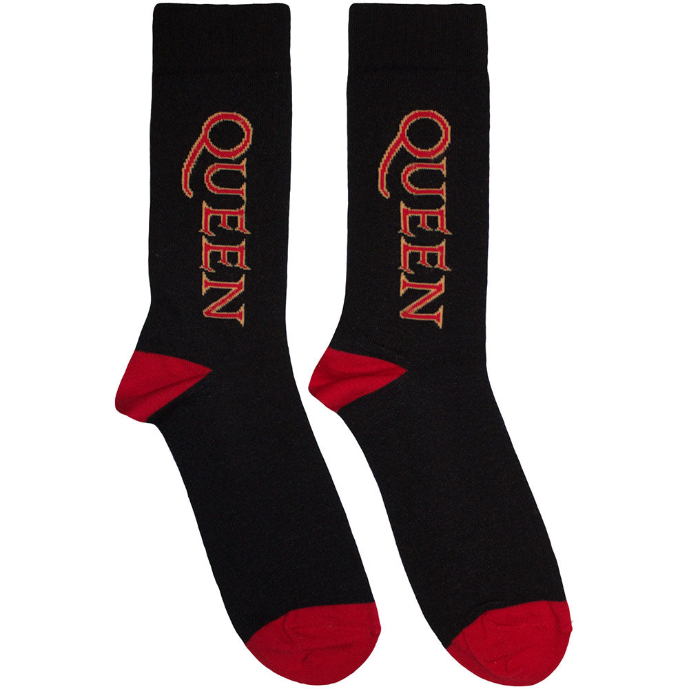 Queen | Red Logo Vertical | Black