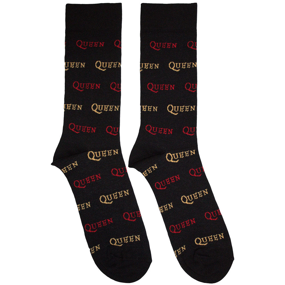 Queen | Logo Repeat Colour | Black