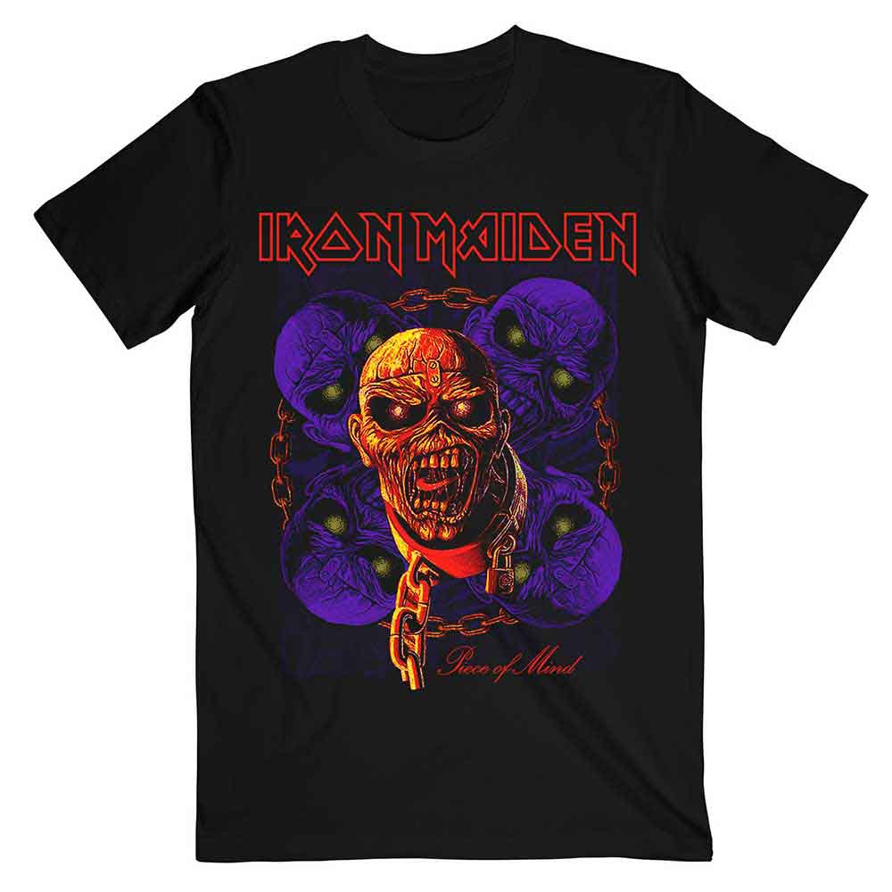 Iron Maiden - Piece of Mind Multi Head Eddie | T-Shirt Black
