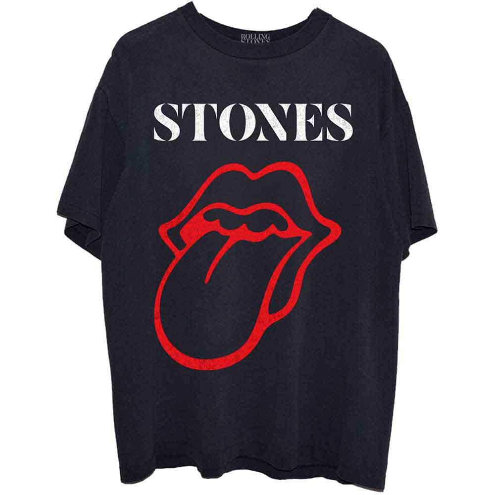 The Rolling Stones - Sixty Classic Vintage Tongue | T-Shirt Black