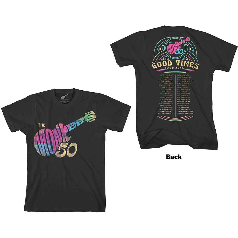 The Monkees - Guitar Discography | T-Shirt Black