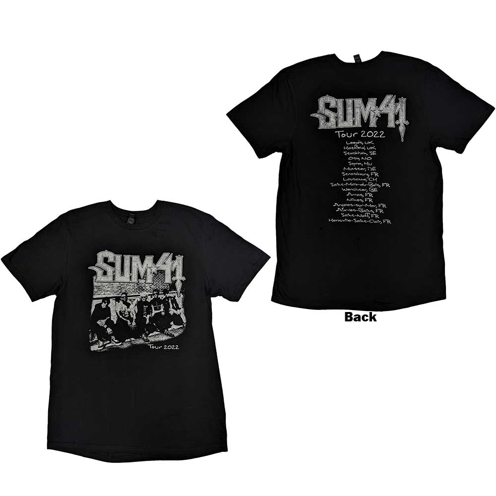 Sum 41 - Band Photo European Tour 2022 | T-Shirt Black