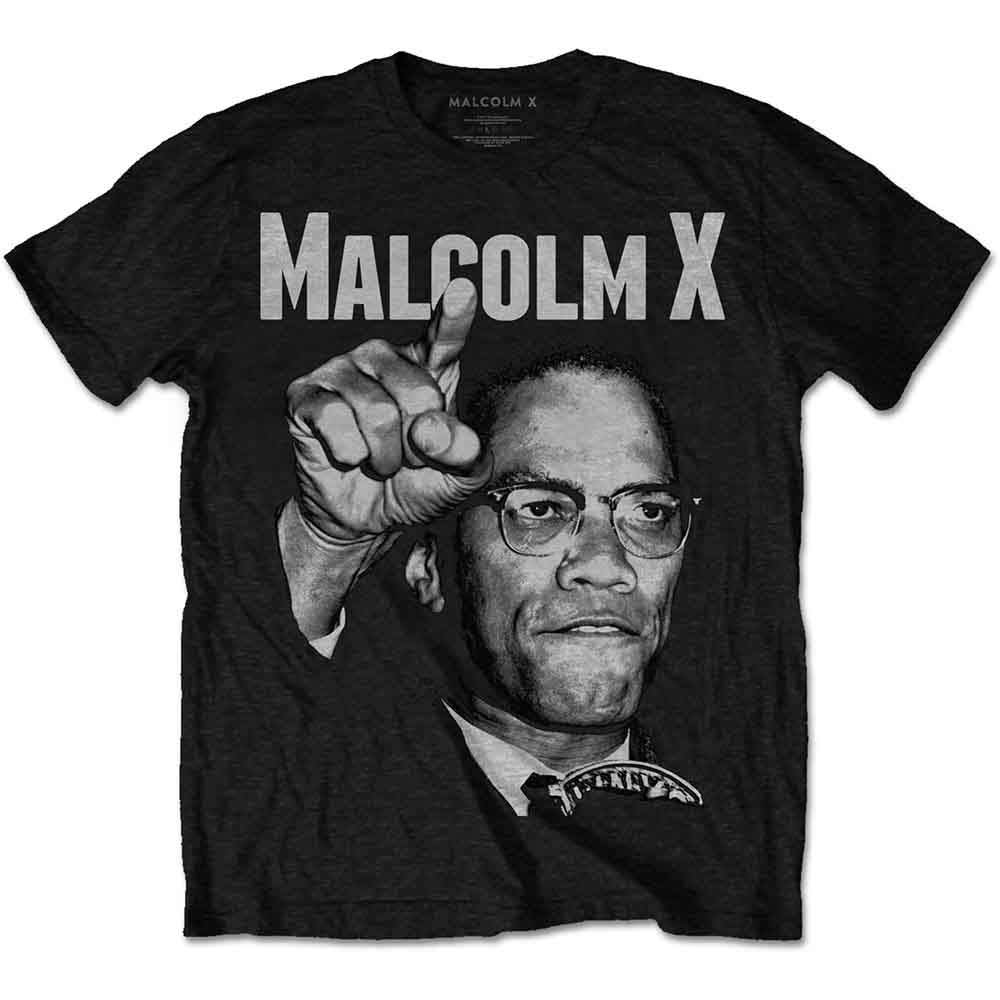 Malcolm X - Pointing | T-Shirt Black