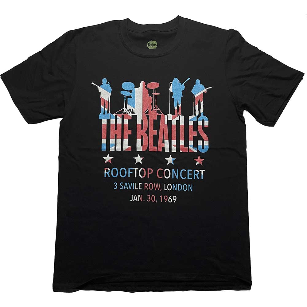 The Beatles - Rooftop Flag | T-Shirt Black