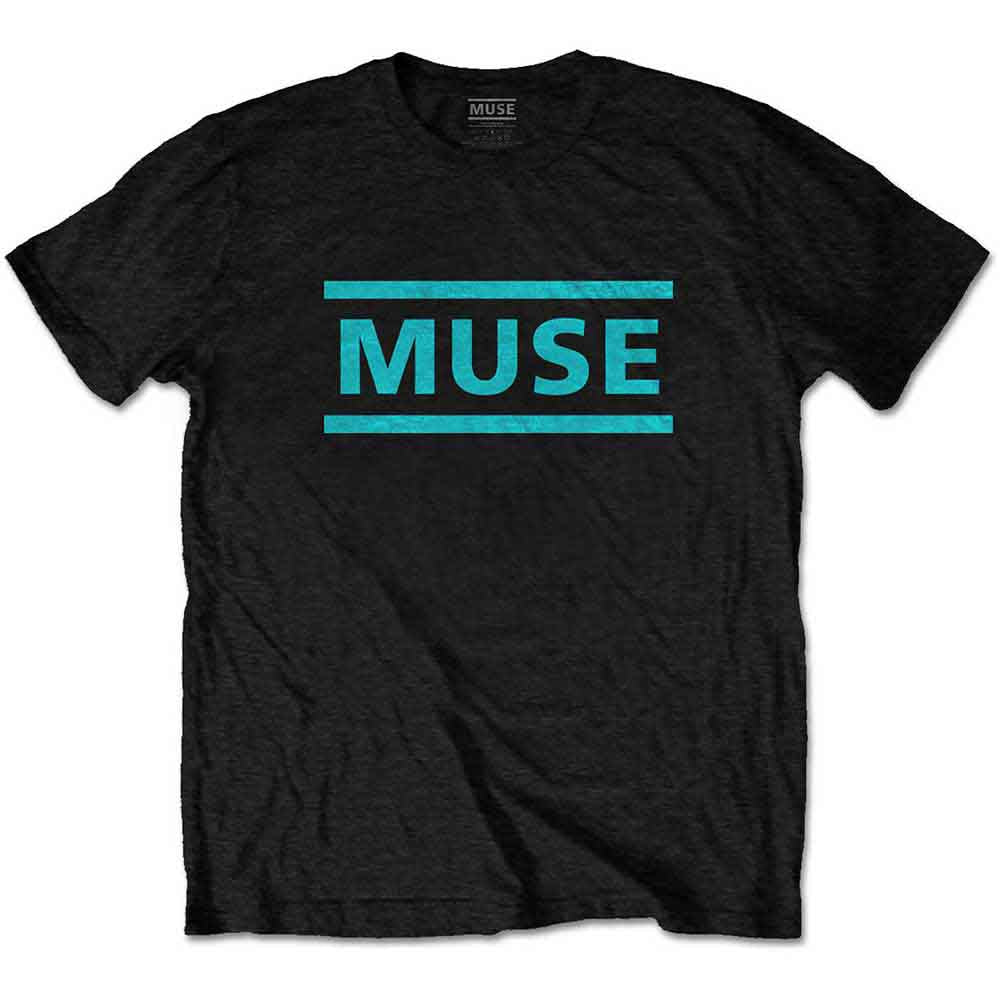 Muse - Light Blue Logo | T-Shirt Black