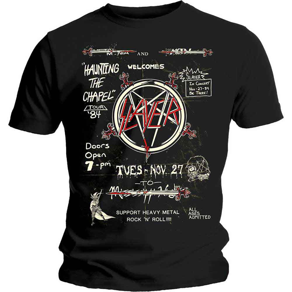 Slayer - Haunting 84 Flier | T-Shirt Black