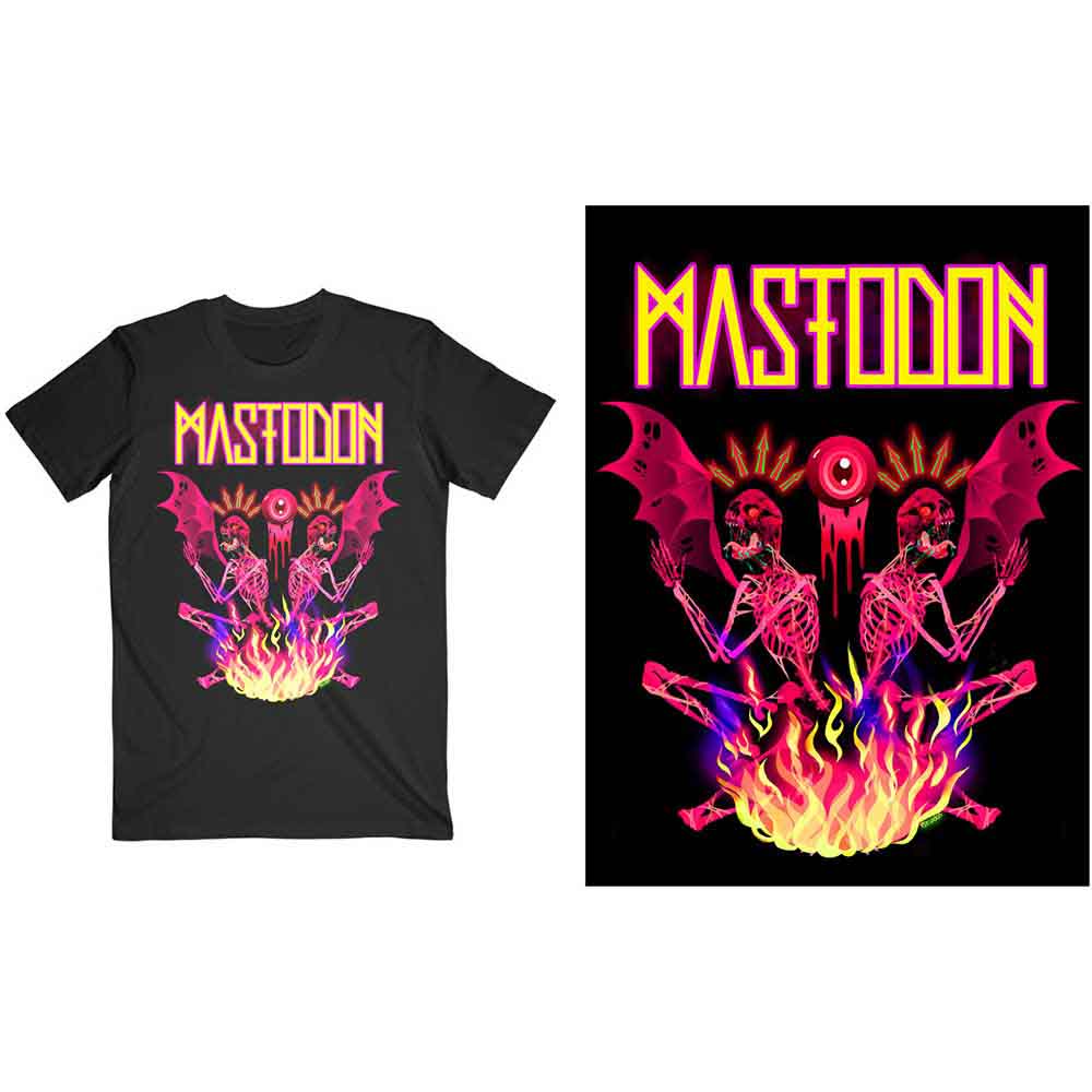 Mastodon - Double Brimstone Neon | T-Shirt Black