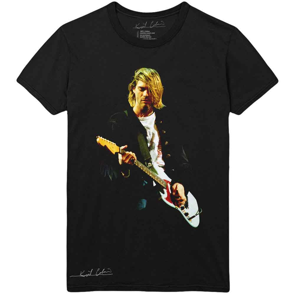 Kurt Cobain - Guitar Photo Colour | T-Shirt Black