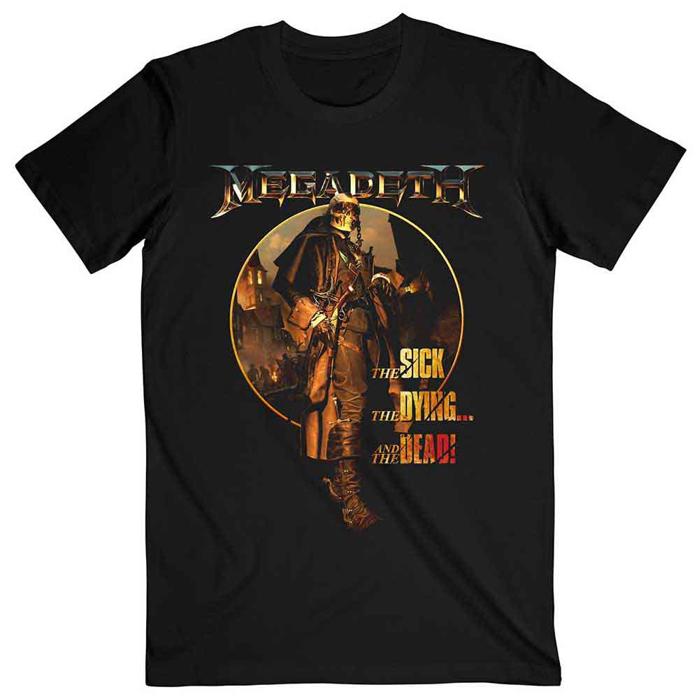 Megadeth - The Sick, The Dying … And the Dead Circle Album Art | T-Shirt Black