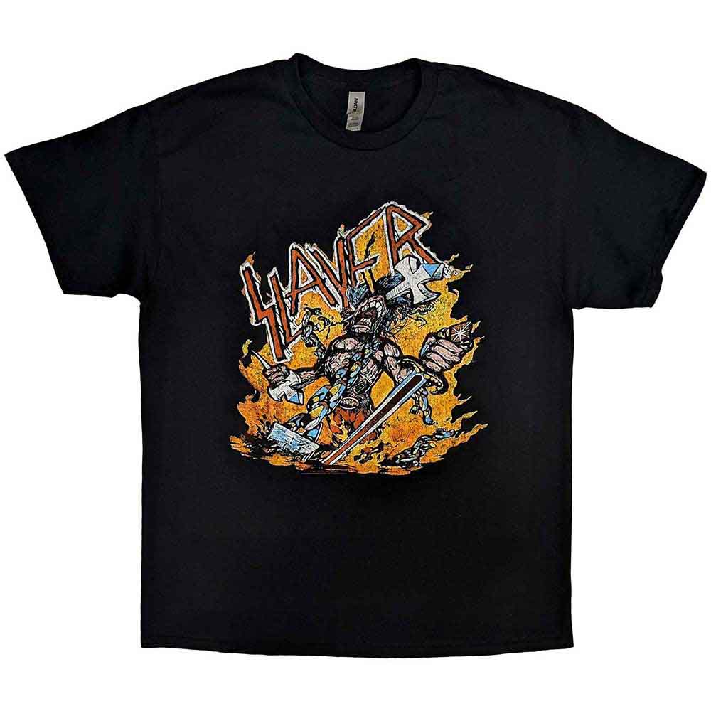 Slayer - Cartoon Flames | T-Shirt Black