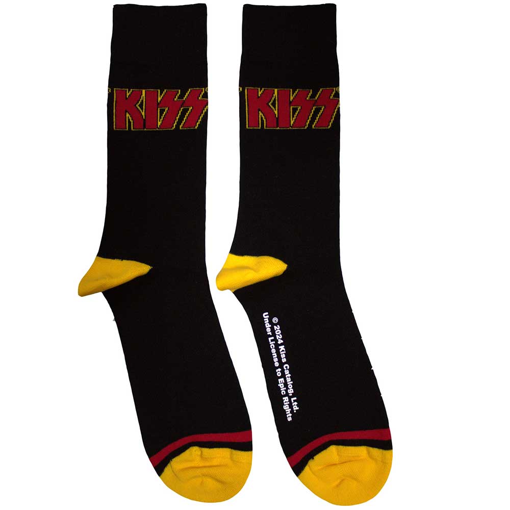 KISS - Red Logo Single Stripe | Black