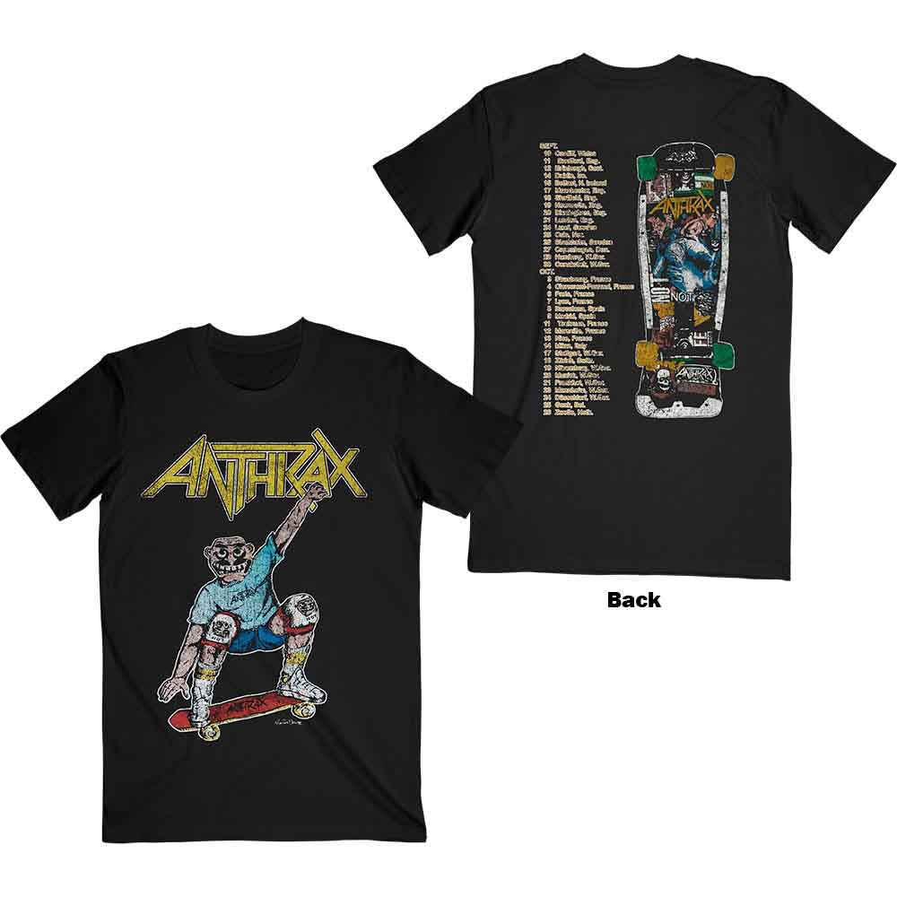 Anthrax - Spreading Skater Notman Vintage | T-Shirt Black