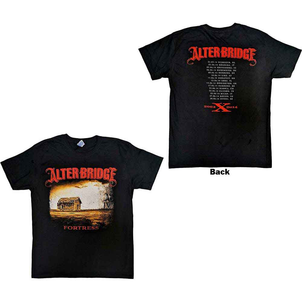 Alter Bridge - Fortress 2014 Tour Dates | T-Shirt Black