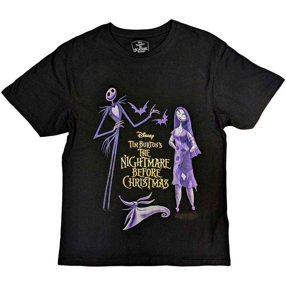 Disney - The Nightmare Before Christmas Purple Characters | T-Shirt Black