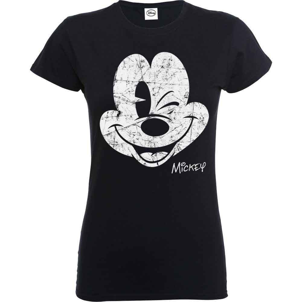 Disney - Mickey Mouse Beaten Face | T-Shirt Black