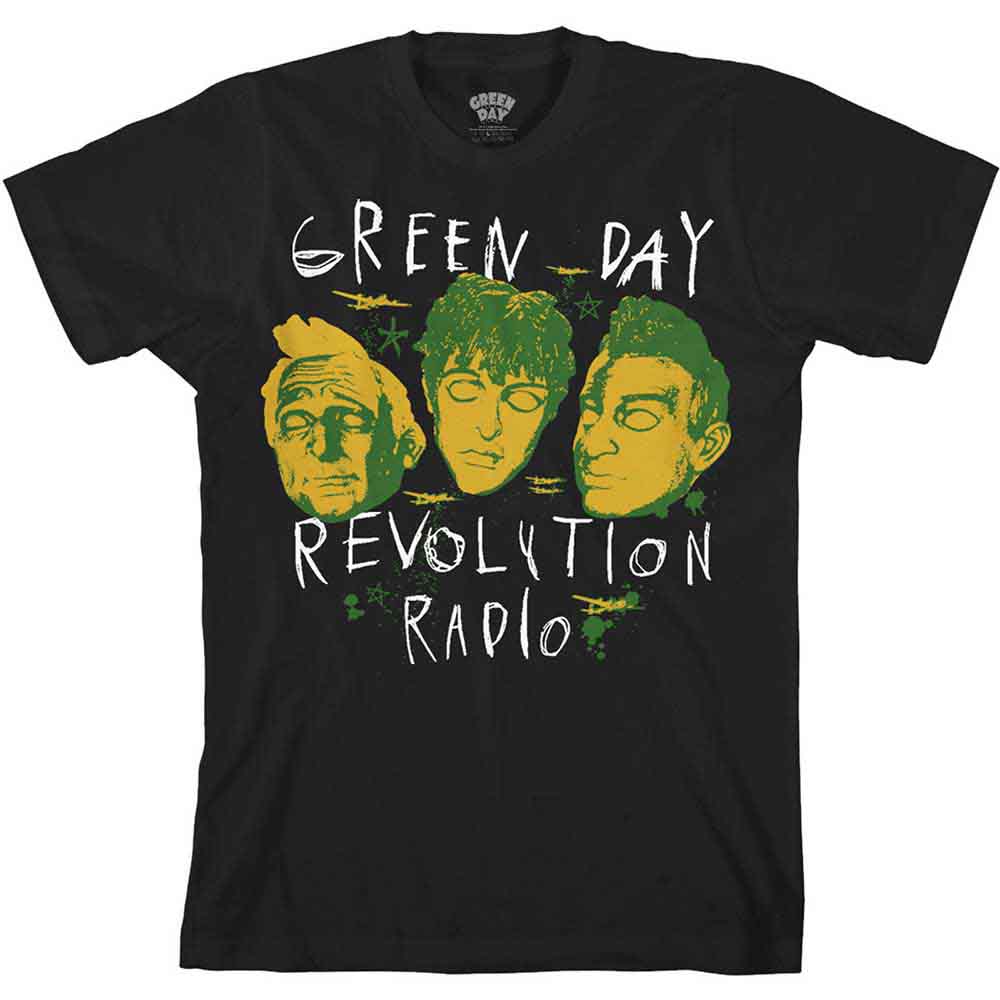 Green Day - Scribble Mask | T-Shirt Black