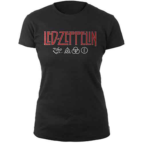 Led Zeppelin - Logo & Symbols | T-Shirt Black