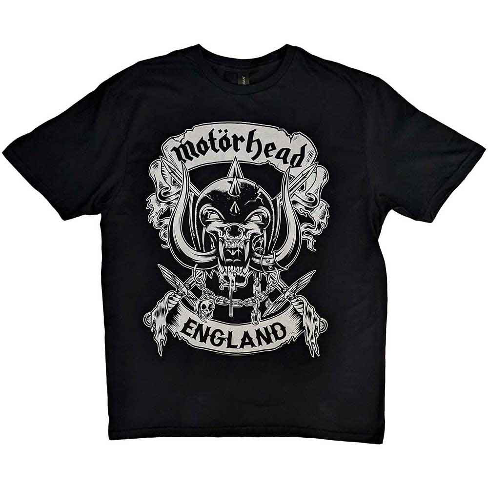 Motorhead - Crossed Swords England Crest | T-Shirt Black